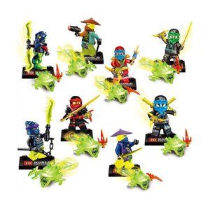 Ninja- Ninjagoes Minifigures iluminador Building Blocks Set 8